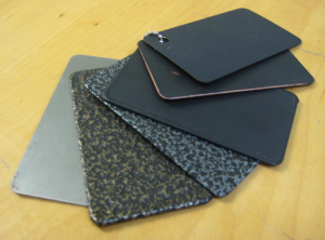 Iron color samples